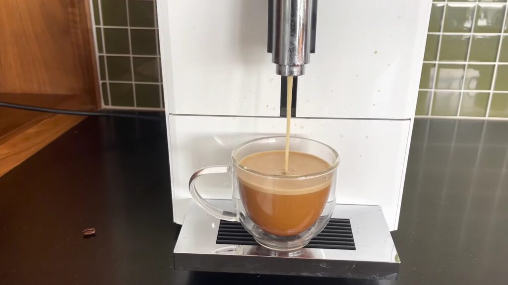 Jura A1 Espresso Machine making coffee