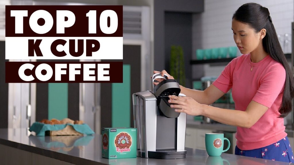 Girl makes coffee using capsules