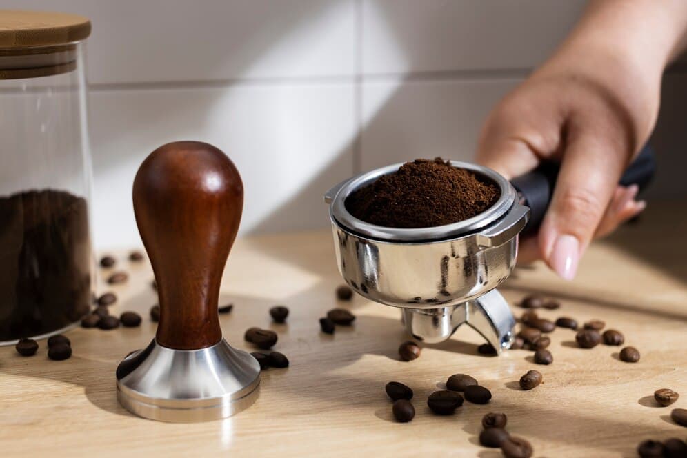 Ground coffee